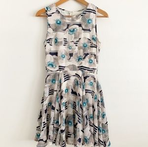 Maison Jules EUC fit and flare floral dress